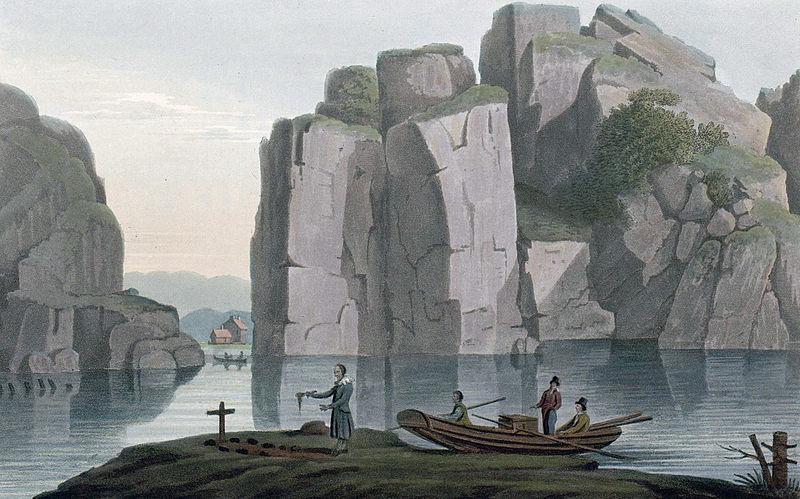 John William Edy View of Crystal Rocks France oil painting art